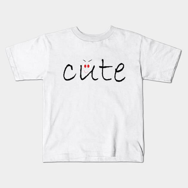 Cute Cartoon Paragraph Kids T-Shirt by dodododi